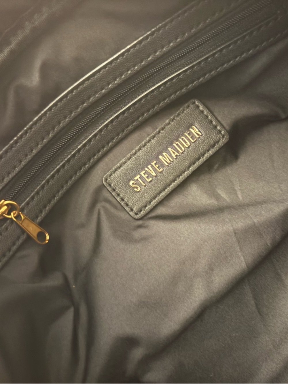 Steve Madden BNIB Black Leather Bag - Picture 8 of 12